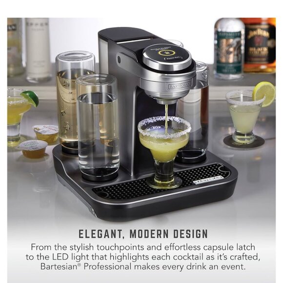 Bartesian Professional Cocktail Machine, 5 Premium Glass Bottles, 55306 - Picture 5 of 6